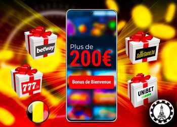 top des casinos belges offrant +200€ comme bonus de bienvenue